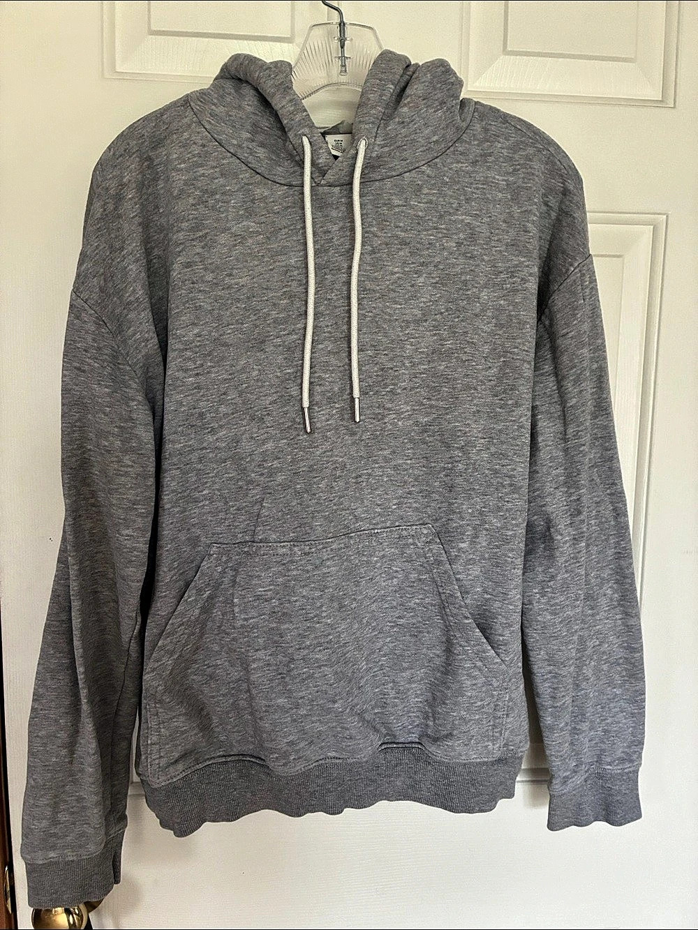 H&M Wimen’s Regular-Fit Hoodie Gray Pullover Hoodie Size Medium